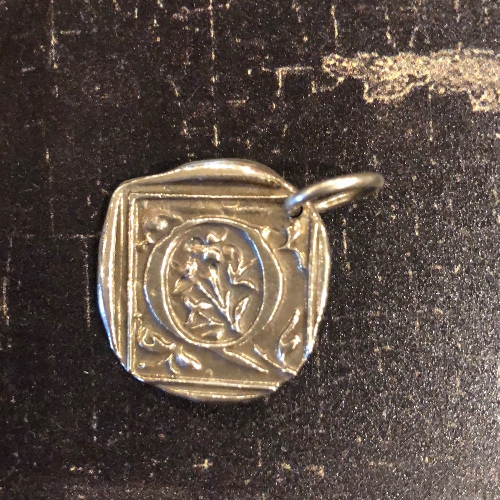 Letter “Q” Century Insignia Charm Waxing Poetic